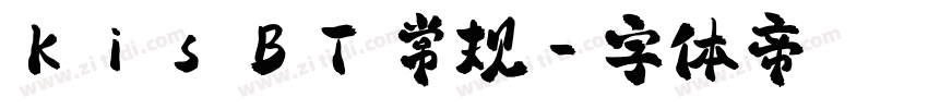 Kis BT 常规字体转换